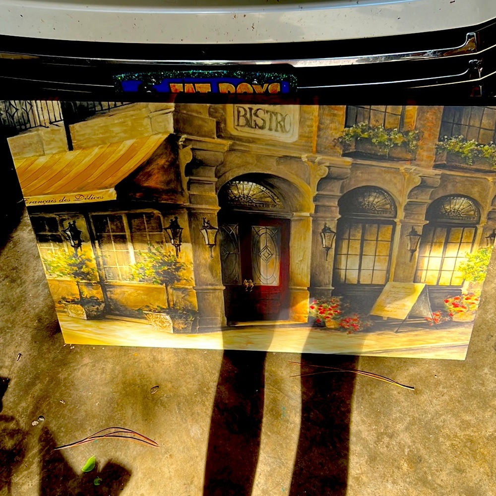 French Bistro canvas picture